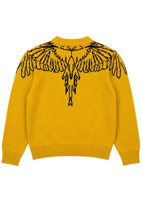 Maglione bambina in misto lana MARCELO BURLON | JGJP082GIALLO